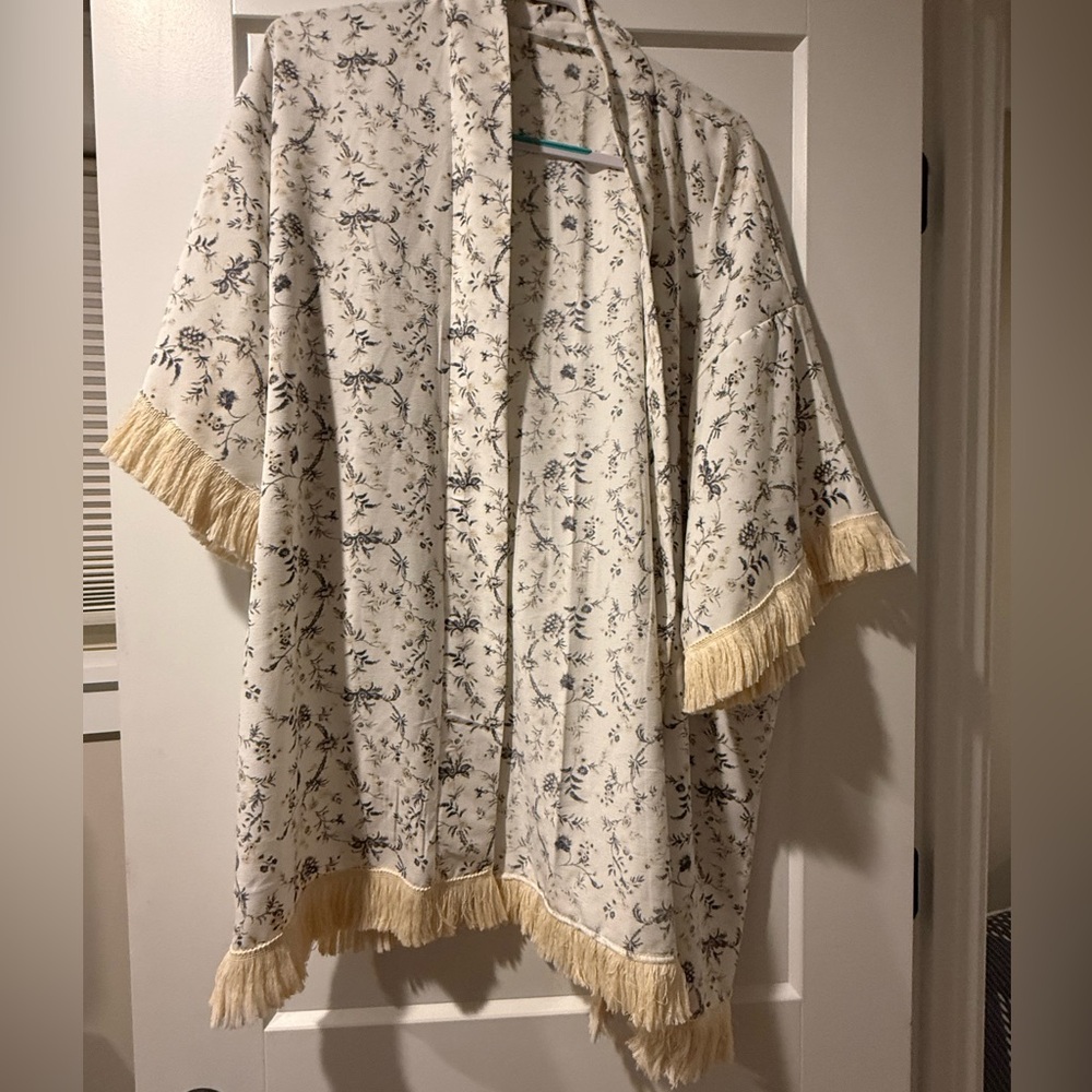 Fringe kimono Coverup
